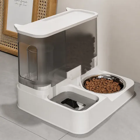 Automatic Pet Feeder And Waterer Dispenser Large Capacity Gravity Food And Water Bowl Set For Cats And Dogs Pet Supplies