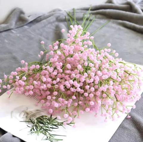 Künstliche Schleierkraut Blumen Kunststoff Baby Atem Strauß Für Wohnzimmer Heimeinrichtung Hochzeit Party Fotografie Requisiten Minimalistisches Blumengesteck