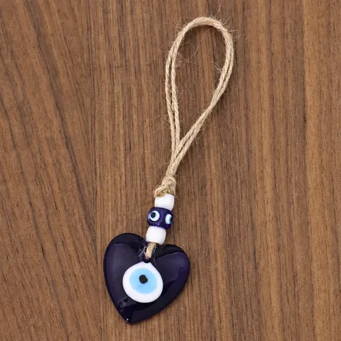 Handmade Evil Eye Glass Pendant Hanging Ornament Nazar Blue Bead Home Car Office Decoration Protection Amulet Gift