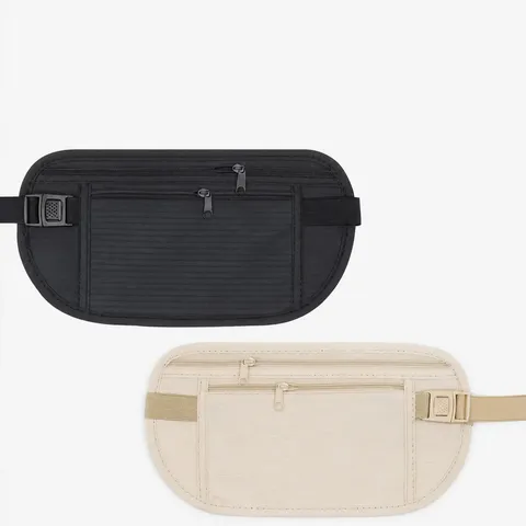 Riñonera Deportiva Antirrobo Ultradelgada Unisex de Lona Transpirable Ligera Bolsa de Running para Teléfono Viaje Exterior