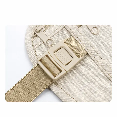 Riñonera Deportiva Antirrobo Ultradelgada Unisex de Lona Transpirable Ligera Bolsa de Running para Teléfono Viaje Exterior