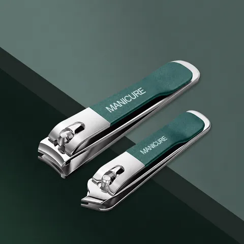 Set Manicure Professionale in Acciaio al Carbonio Strumenti Portatili per la Cura delle Unghie da Viaggio Con Custodia in Pelle per Uomo Donna Kit per la Cura Personale
