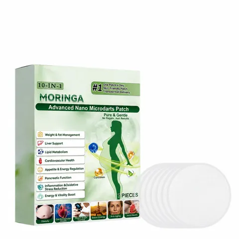 Nano Mikrodart Pflaster Zur Stoffwechselunterstützung Gewichtsmanagement Mit Berberin NAD+ Moringa Curcumin Körper Gesundheitspflaster