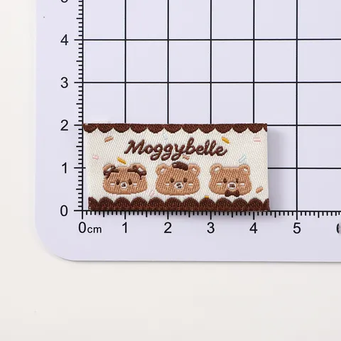 Cartoon Embroidered Woven Labels DIY Clothing Hat Decoration Patches Handmade Label Sewing Accessories For Backpack Bag Apparel