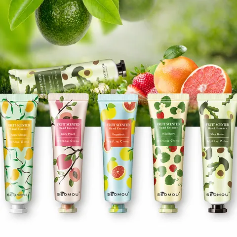 SEOMOU Crème Mains Hydratante Pour Mains Sèches Extrait De Plante Parfum De Fruits Floraux Portable Hydratante Nourrissante Soin De La Peau Pour Hommes Femmes