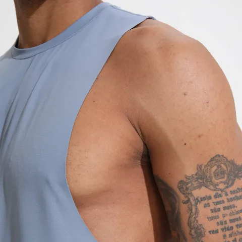 Men's Quick Dry Sports Tank Top Sleeveless Fitness Running Muscle Gym Vest Moisture Wicking Athletic Top Summer Clothing