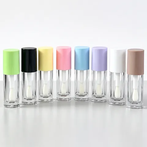 Tubetti Per Lucidalabbra Vuoti Trasparenti Contenitori Ricaricabili Grande Applicatore Imballaggio Cosmetico In Plastica