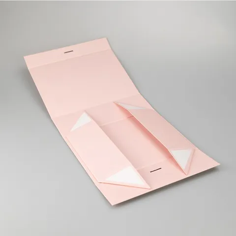Collapsible Gift Box Magnetic Closure Cardboard Packaging Box With Ribbon For Cosmetic Jewelry Storage