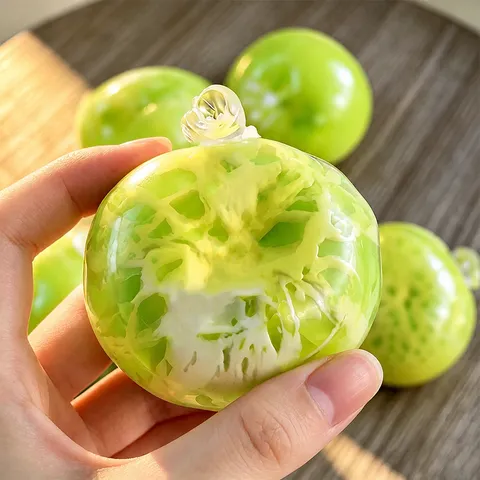 Juguete de Descompresión Crispy Squishy Pelota Antiestrés Hecha a Mano Piel de Cera Ultra Suave Juguete para Adultos Niños Regalo
