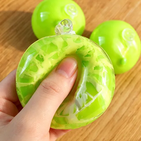 Crispy Squishy Decompression Toy Handmade Stress Relief Ball Ultra Soft Wax Skin Squeeze Toy For Adults Kids Gift