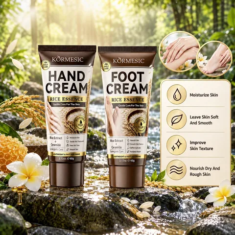 Crème Nourrissante Pour Les Mains Et Les Pieds À L Extrait De Riz Et Céramide Lotion Corporelle Hydratante Peau Sèche