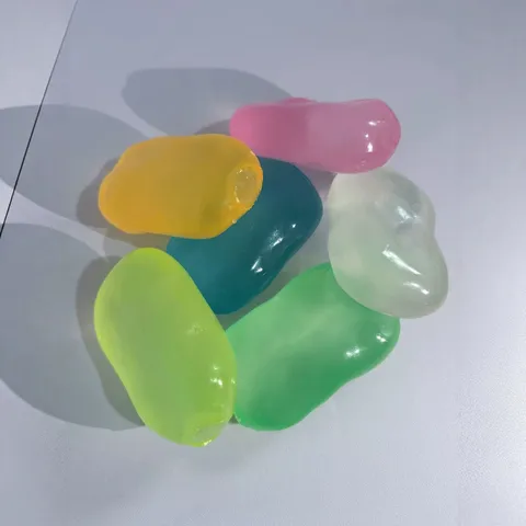 Simulation Coconut Oil Soap Squishy Toy Slow Rebound Stress Relief Simulation Food Soft TPR Semi Transparent Fidget Sensory Toy For Adults Kids Gift