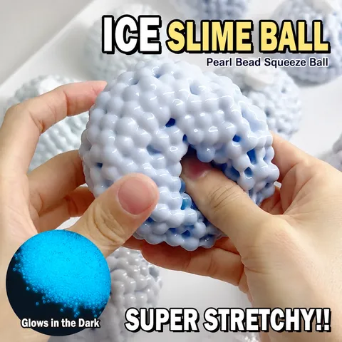 Handmade Squishy Stress Relief Ball Mochi Texture Fluid Filled Fidget Toy Soft TPR Squeeze Toy For Adults And Kids Stress Relief Toy
