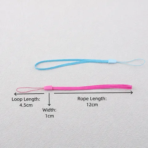 Nylon Geflochtene Handy-Schlaufen Handgelenkschlaufen Anti-Verlust-Kabel Für Kameras USB-Sticks ID-Badges Bunt Kurz Kunststoff-Schnalle