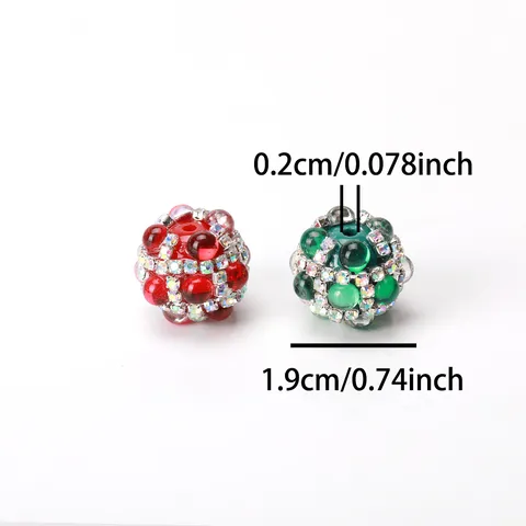 Cat Eye Style Acrylic Rhinestone Beads Round Exquisite Craftsmanship DIY Jewelry Making Accessories Craft Beads For Pendant Decor