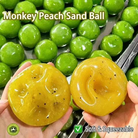Simulation Fruit Squishy Stress Relief Toy Kiwi Watermelon Potato Shaped Squeezable Malleable Smoothie Texture Sensory Toy For Adults Kids