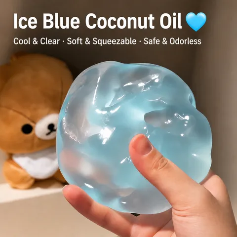 Coconut Oil Look Squishy Stress Relief Ball High Elasticity Gel Filled Sensory Squeeze Toy For Anxiety Relief Adults Kids