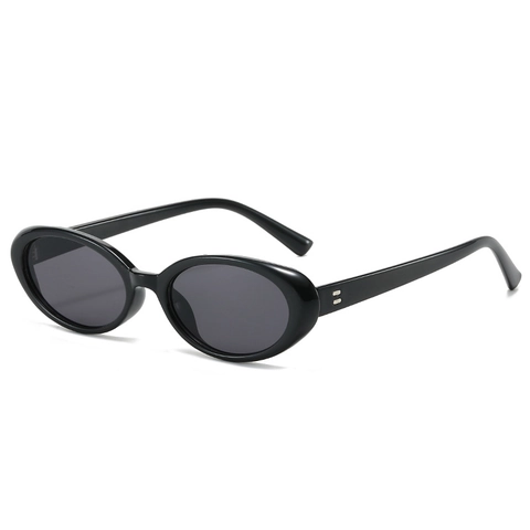 Gafas De Sol Ovaladas Vintage Para Mujeres Hombres Montura Estrecha Retro PC AC Protección UV400 Moda Y2K Aire Libre