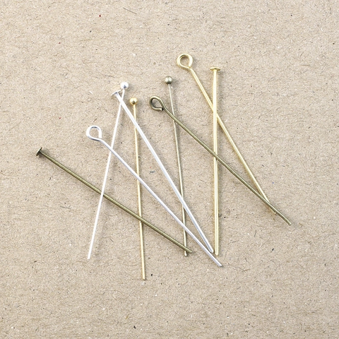 Schmuckherstellung Kopfstifte Ösenstifte T-Stifte Eisen Metall Verbinder Für DIY Perlenstickerei Ohrring Halskette Bastelbedarf