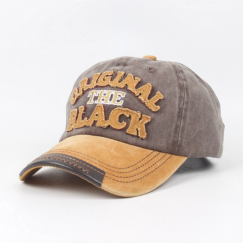 Gorra De Béisbol De Algodón Lavado Vintage Con Bordado De Letras Retro Desgastada Ajustable Unisex