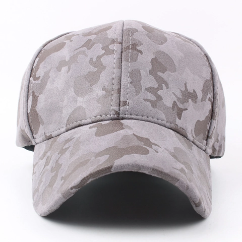 Cappello Da Baseball Camouflage In Camoscio PU Regolabile Cappello Da Sole Sport All'aperto Traspirante Per Unisex