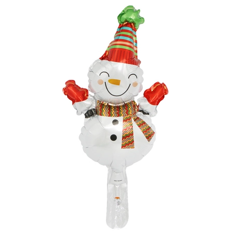 Mini Christmas Aluminum Foil Balloons Cartoon Santa Claus Snowman Xmas Tree Reindeer Candy Cane Party Supplies Decoration