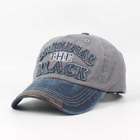 Gorra De Béisbol De Algodón Lavado Vintage Con Bordado De Letras Retro Desgastada Ajustable Unisex