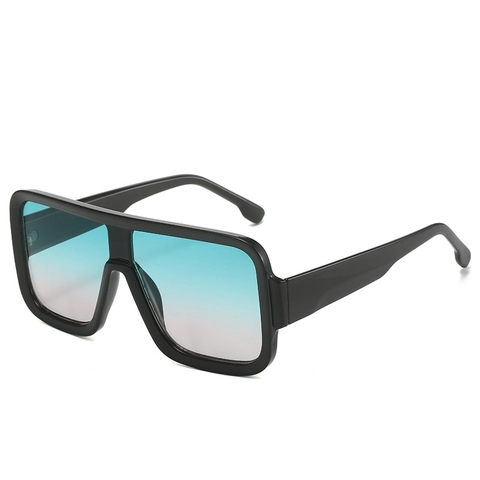 Occhiali Da Sole Quadrati Oversize Montatura In PC Protezione UV400 Lenti Sfumate Stile Retrò Di Moda Per Donna Uomo