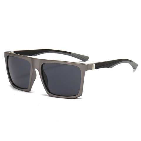 Square Frame Sunglasses For Men PC Polarized UV400 Retro Modern Trendy Outdoor Driving Cycling Sun Protection