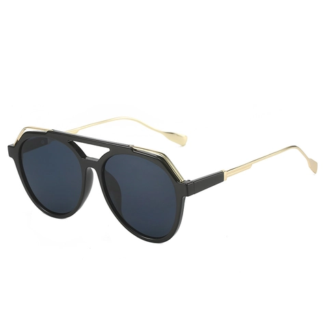 Gafas De Sol Aviador Extragrandes Vintage Para Mujeres Hombres Retro Doble Puente Protección UV400 Montura PC Metal Moda