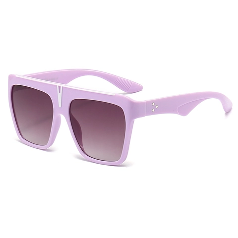 Occhiali Da Sole Squadrati Oversize Protezione Uv400 Montatura In Metallo A V Lenti Pc Vintage Da Donna