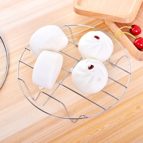 Stainless Steel Steaming Rack Round Multi Leg Support Wire Grid Holder For Pot Rice Cooker Kitchen Cooking Accessory