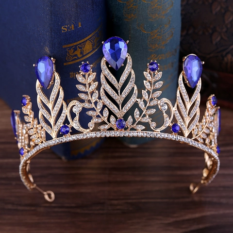 Corona Regina Barocca Tiara Sposa Lega Strass Cristallo Copricapo Matrimonio Compleanno Festa Accessorio Elegante Vintage Per Donne
