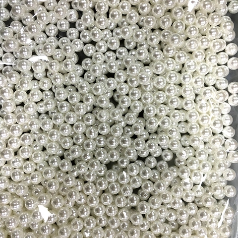 Perles d'Imitation ABS Perles Vrac Rondes Artisanales Pour Fabrication de Bijoux DIY Accessoires Vêtements Fournitures de Perles