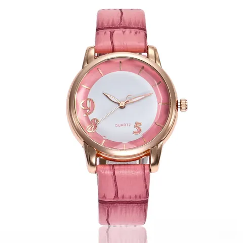 Damen Quarz Uhr Legierung Gehäuse Krokodil Muster PU Leder Armband Rund Analog Armbanduhr Elegant Einfach Damen Accessoire