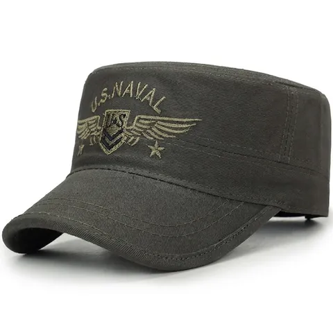 Berretto Militare In Tela Di Cotone Con Ricamo US Naval Cappello Da Sole Tattico All'aperto Per Uomo Stile Regolabile