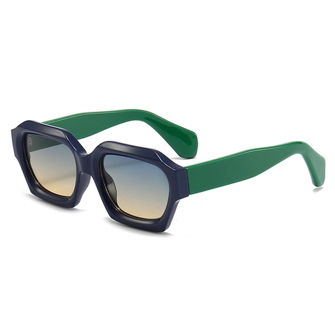 Occhiali Da Sole Geometrici A Poligono Protezione UV400 Montatura In PC Spessa Retro Irregolare Alla Moda Per Donna Uomo