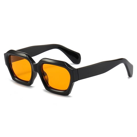 Occhiali Da Sole Geometrici A Poligono Protezione UV400 Montatura In PC Spessa Retro Irregolare Alla Moda Per Donna Uomo
