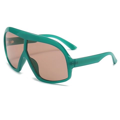 Occhiali Da Sole Shield Oversize Montura PC Protezione UV400 Sport All Aperto Moda Retro Integrati Uomo Donna