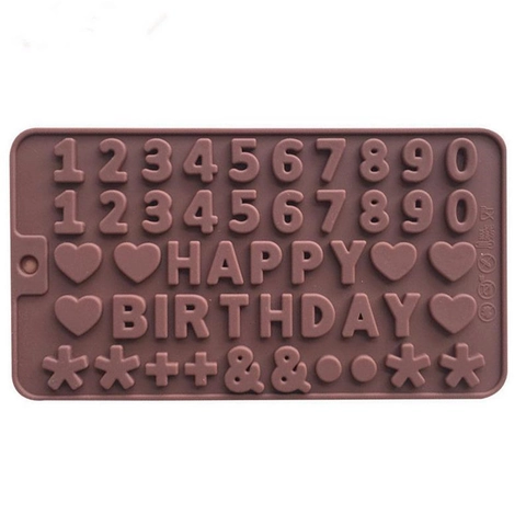 Siliconen Alfabet Cijfer Mal Voor DIY Gietshars Chocolade Taart Decoratie Flexibele Letter Nummer Vormen