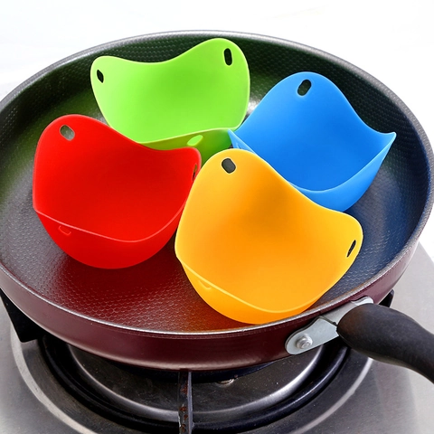 Cuociuova In Silicone Alimentare Tazze Resistente Al Calore Flessibile Vaporiera Microonde Accessori Cucina Colorati