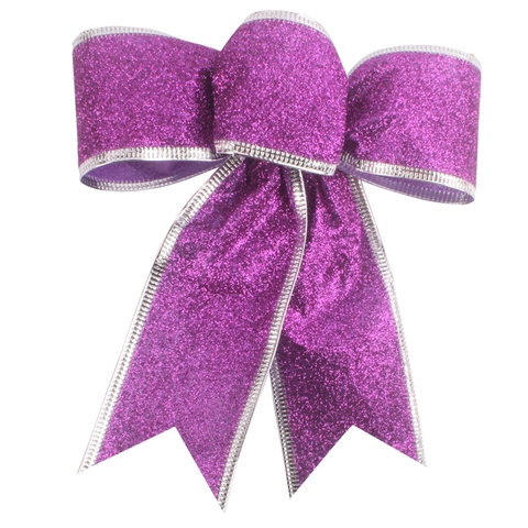 Adornos de Lazo de Cinta de Purpurina de Navidad Para Decoración de Árbol de Navidad Lazos de Regalo de Fiesta Colores Variados Decoración