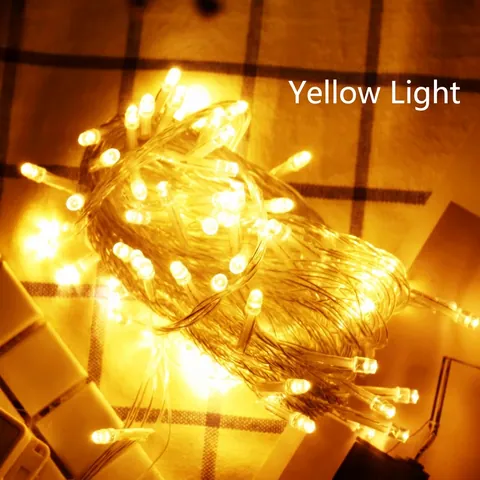 Waterproof LED String Lights Plastic Fairy Decor Lighting For Christmas Wedding Outdoor Party Dimmable Multicolor