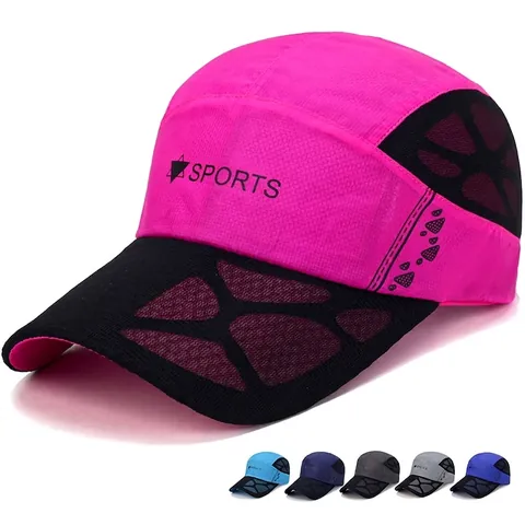 Casquette De Baseball En Maille Séchage Rapide Respirant Léger Chapeau De Sport Pour Hommes Femmes Course Randonnée Réglable