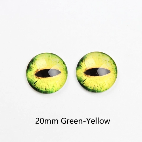 Cabochon In Vetro Realistici Occhi Di Drago E Gatto Per Creazione Bambole Artigianato Fai Da Te Accessori Per Gioielli Alta Trasparenza