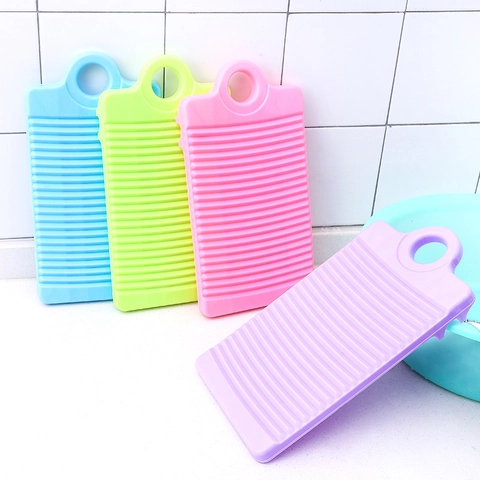 Mini Plastic Washboard Portable Non-Slip Hand Wash Board For Lingerie Socks Baby Clothes With Hanging Hole