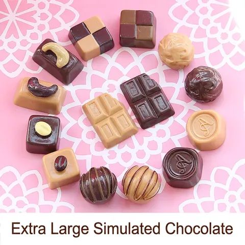 Ciondoli In Resina Cioccolato Simulazione Forme Di Cibo Realistiche Per Portachiavi Calamita Da Frigo Decorazione Artigianale