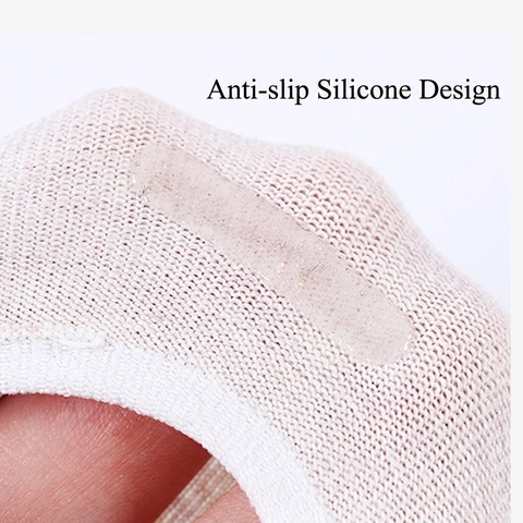 Damen Unsichtbare Füßlinge Stricksbaumwolle Rutschfest Silikon Herz Bestickt Atmungsaktiv Freizeit Socken