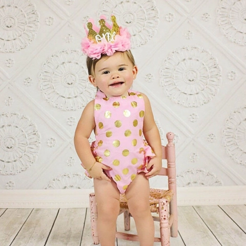 Baby Mädchen Geburtstag Krone Stirnband Pailletten Netz Blume Tiara Für Kleinkind Säugling Party Foto Requisite Haarschmuck