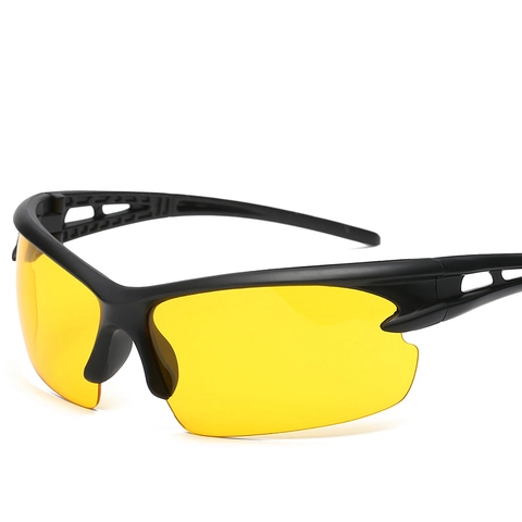 Gafas De Sol Deportivas PC Media Montura Resistente Al Viento UV400 Ciclismo Conducción Para Hombres Mujeres Visión Nocturna